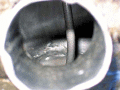 petrol tank inside filler neck - click for larger image